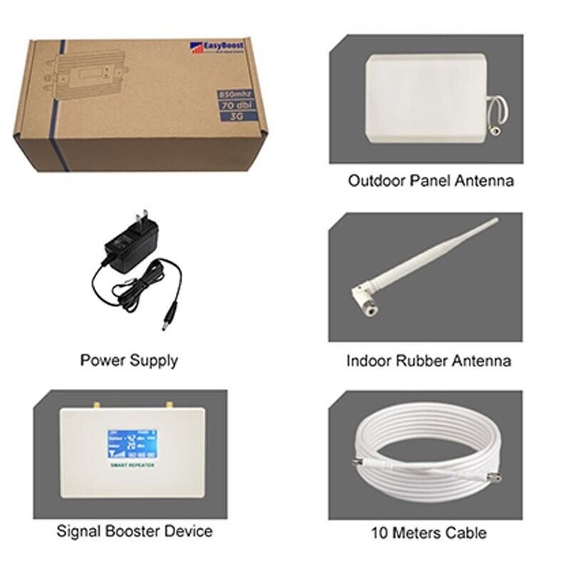 Cell Phone Booster 5G 850Mhz B5 Signal Repeater 2G 3G 4G Digital LCD Tuya App Monitoring Coverage Up To 500M2